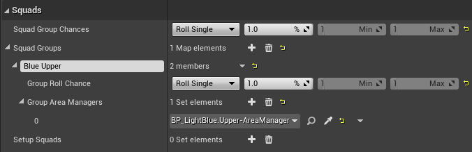A Level Layout's SquadGroupChances and SquadGroups variables