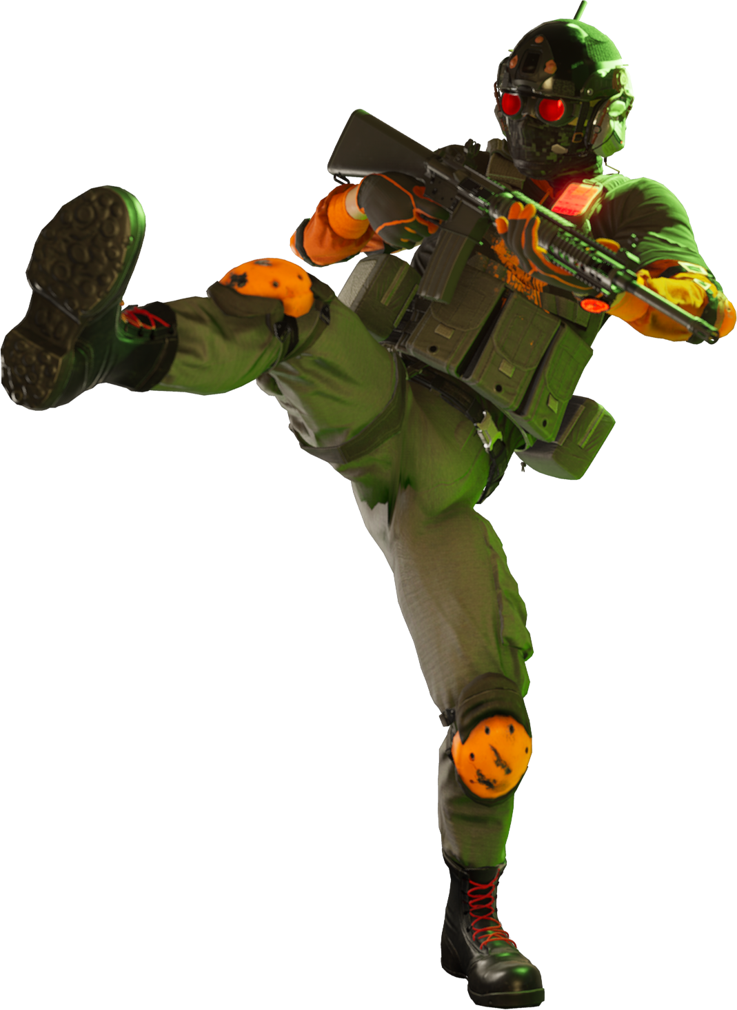 Heavily armored Merx heavy trooper